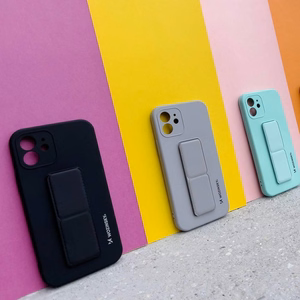 Wozinsky Kickstand Case Silicone Stand Cover for Xiaomi Redmi Note 11S / Note 11 red