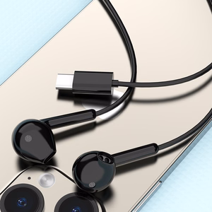 Dudao X3C vadu USB-C austiņas 1.2m - melnas