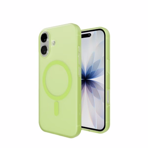 Чехол Puro Daylight силиконовый совместимый с Magsafe для iPhone 17 - полупрозрачный зелёный