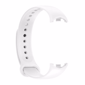 SILIKONA SIKSNIŅA MI BAND 8/M8 (2). BALTA
