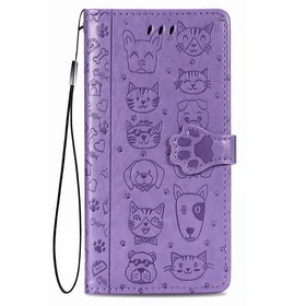 Futrālis Cat-Dog Xiaomi Redmi 9C/9C NFC violets