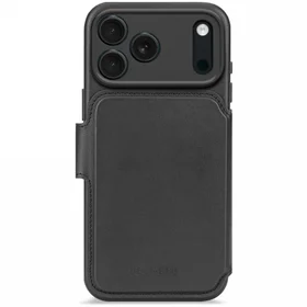 Decoded ādas noņemams makveida MagSafe viedtālruņa apvalks iPhone 17 Pro Max - melns