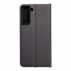 LUNA Book Carbon viedtālruņa apvalks SAMSUNG S21 FE melns