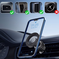 Auto turētājs BH-16A karboniskais magnētiskais MagSafe uz gaisa ventilācijas atveri melns (m)