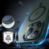 ESR Klasisks Pro komplekts Halolock Magnētiskais iPhone 16 Pro Max viedtālruņa apvalks - zaļš (m)