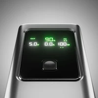 Portatīvais lādētājs SBS 10000mAh PD 35W ar LCD ekrānu - pelēka