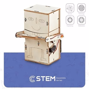 Koka konstruktors \"Robots-krājkasīte\", izglītojošs modelis