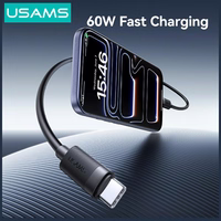 Kabelis USAMS U94 60W USB-C uz USB-C 1m melns