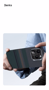 Benks Magnetic Armor Pro Aurora Kevlar 600D Case (CC65) for Iphone 16 Pro (Camera Control Button)