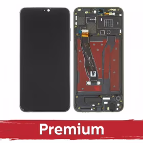 LCD displejs saderīgs ar Huawei Honor 8X ar rāmi / Melns / OEM