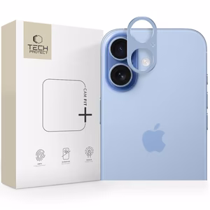 Tech-Protect Camalloy Fit+ kameras stikls iPhone 17 zils