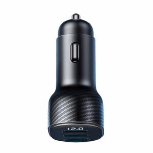 Joyroom JR-CCD03 3.4A automašīnas lādētājs ar 3x USB-A ekrānu - melns