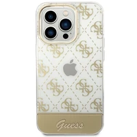 Guess GUHCP14LHG4MHG iPhone 14 Pro 6.1 "zeltains / zeltains cietais apvalks 4G Raksta Scenārijs