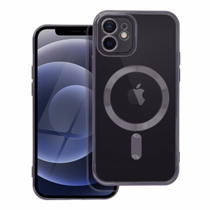 ELECTRO MAG COVER viedtālruņa apvalks saderīgs ar MagSafe iPhone 12 melns