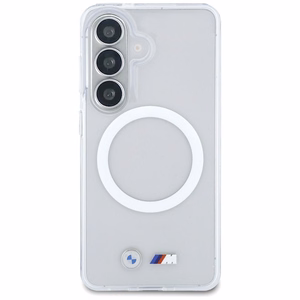 BMW IML Shockproof Metal Logo MagSafe maciņš priekš Samsung Galaxy S26 caurspīdīgs