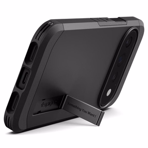 Spigen Tough Armor Mag MagSafe aizsargvāciņš Google Pixel 11 Pro tālrunim, melns