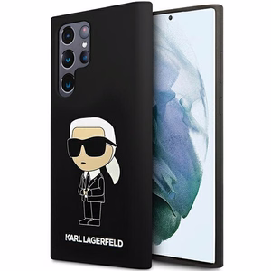 Karl Lagerfeld Silicone Ikonik чехол для Samsung Galaxy S24 Ultra - чёрный