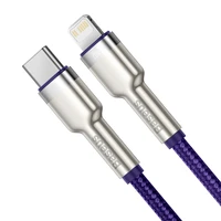 Baseus kabelis Cafule Metal PD USB-C - Lightning 2,0 m violets 20W