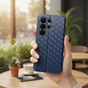 Atlokāmais maciņš Xiaomi 17 ULTRA Cubic Book, zils
