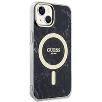 Guess GUHMP14MPCUMAK iPhone 14 Plus 6.7" Viedtālruņa apvalks melns marmors Magnētiskais