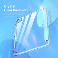 DUX DUCIS planšetdatora maciņš (m) UNID saliekams ar zīmuli uzglabāšanas vietu iPad Air 13 (2024) / iPad Pro 12.9 (2018/2020/2021/2022) melns