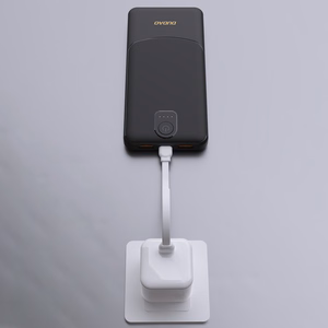 Dudao K10 10000mAh 2.4A portatīvais lādētājs ar 2 × USB-A pieslēgvietām – balts
