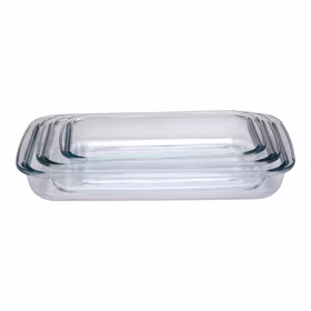 Alpina - Set of glass ovenproof dishes (3 pieces)