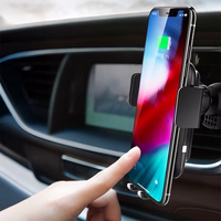 Rock Magnētiskais magnētiskais gravitācijas turētājs EDZ-03 indukcija uz ventilācijas atveri melns