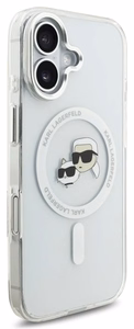 Karl Lagerfeld IML K&CH Heads Metal Frame MagSafe vāciņš Apple iPhone 17