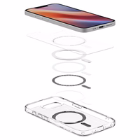 Spigen Ultra Hybrid Magnētiskais oglekļa šķiedras viedtālruņa apvalks iPhone 16e - caurspīdīgs