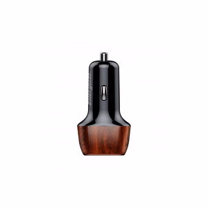 Energizer Ultimate D38WO auto lādētājs, USB-C + USB-A, 38 W PD + QC 3,0, ar riekstkoka rakstu