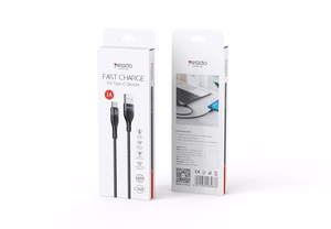 YESIDO KABELIS CA121 18W USB/TYPE-C 1M 2A melns