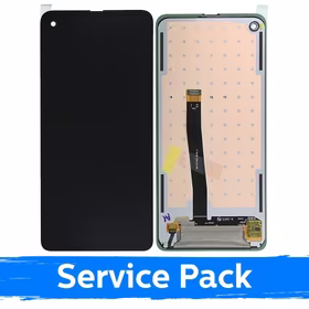 LCD ekrāns saderīgs ar Samsung G715 Xcover Pro melns (Service Pack)