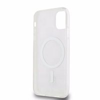 DKNY IML rūtainais mono raksts un drukātas svītras magnētiskais viedtālruņa apvalks iPhone 11 / Xr - rozā