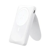 Portatīvais lādētājs saderīgs ar MagSafe Forcell F-Energy MagStand F10K2 QC3.0 PD 5A 20W 10000 mAh balta