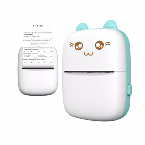HURC9 Bluetooth Mini Kitty termoprinteris ar lietotni - zila