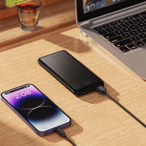 Hoco J153 ārējais akumulators, 10000 mAh, 2 A, 10 W, melns