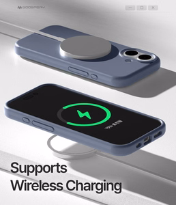 Mercury Pure Magsafe silikona vāciņš Apple iPhone 16e/17e lavandas pelēks