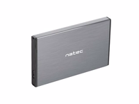 NATEC HDD ENCLOSURE RHINO GO (USB 3.0, 2.5", pelēks)