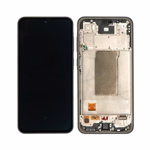 OLED skārienekrāns ar rāmi Samsung A366 A36 5G, faktiskajā izmērā, melns