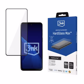 Reinforced Full Coverage Tempered Glass 3mk HardGlass Max Black for Motorola Moto G55 5G
