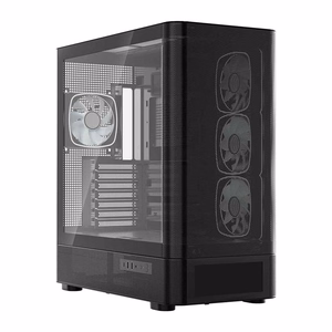 MODECOM Volcano AQ500 ARGB Midi melns