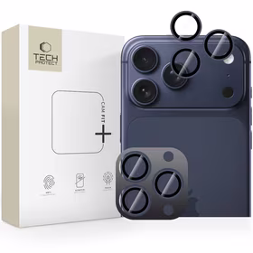 Tech-Protect Camring Fit+ kameras vāciņš, paredzēts iPhone 14 Pro / Max / 15 Pro / Max / 16 Pro / Max / 17 Pro / Max – zils
