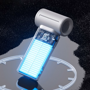 Jisulife Life9 3600 mAh pārnēsājams rokas mini USB ventilators-pūtējs, pelēks