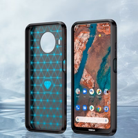 Carbon viedtālruņa apvalks elastīgs apvalks Nokia X100 melna