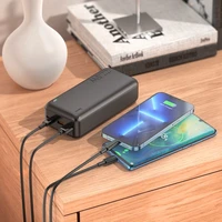 Ārējā baterija Power Bank Hoco J101B PD 20W+Quick Charge 3.0 22.5W 30000mAh melns