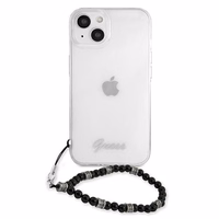 Guess GUHCP13SKPSBK iPhone 13 mini 5.4" Caurspīdīgs cietais apvalks Melnais Pērle