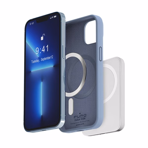 Puro ICON MAG vāciņš ierīcei iPhone 14 Plus, saderīgs ar MagSafe, “Sierra Blue” krāsā