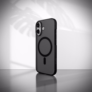 Puro Daylight Magnētiskais saderīgs silikona viedtālruņa apvalks iPhone 17 - caurspīdīgs melns