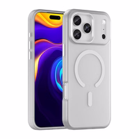 Magnētiskais abrazīvais viedtālruņa apvalks iPhone 17 Pro Max, savietojams ar MagSafe - matēta balta